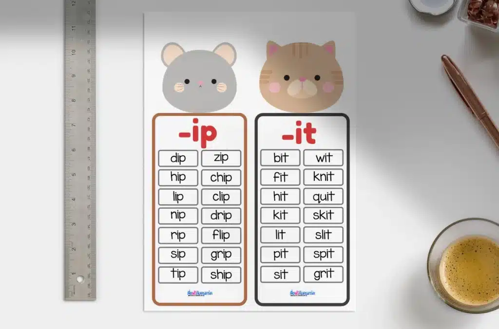 สื่อการสอนภาษาอังกฤษ - Phonics การออกเสียง กว่า 10 ไฟล์ 2 ตัวอย่างใบงาน สื่อการสอนภาษาอังกฤษ - Phonics