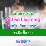 แผนการสอน Active learning วิชาวิทยาศาสตร์ ป.1
