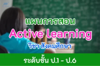 แผนการสอน Active learning วิชาสังคมศึกษา