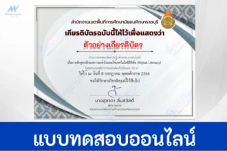 ทำข้อสอบเทคโนโลยีสารสนเทศ เรื่อง Digital Literacy