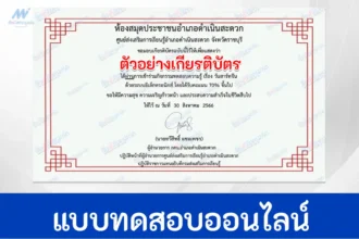 ทำข้อสอบวัดระดับความรู้ วันสาร์ทจีน