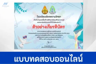 ทำข้อสอบวัดระดับความรู้ ขบวนการเสรีไทย