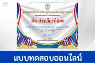 ทำข้อสอบวัดระดับความรู้ วันพระราชทานธงชาติไทย
