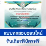 ทำข้อสอบวัดระดับความรู้ วันเยาวชนแห่งชาติ