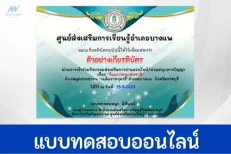 ทำข้อสอบวัดระดับความรู้ วันเยาวชนแห่งชาติ