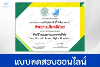 ทำข้อสอบวัดระดับความรู้ ชีวิตวิถีใหม่ และความฉลาดทางดิจิทัล