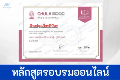 เกียรติบัตรออนไลน์ Chula Mooc มหากาพย์ สังคมศึกษา น่ารู้ ภูมิศาสตร์