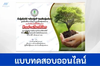 ทำข้อสอบวัดความรู้ วันดินโลก