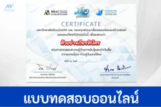 เกียรติบัตรออนไลน์ ทำข้อสอบวัดระดับความรู้ ความรู้เท่าทันสื่อ 2567