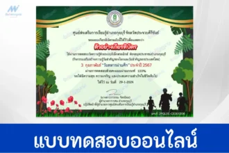 ทำข้อสอบวัดระดับความรู้ วันทหารผ่านศึก
