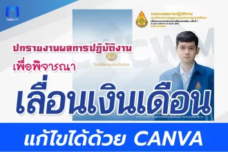 ปกประเมินสวยๆ เพื่อเลื่อนเงินเดือนฟรี