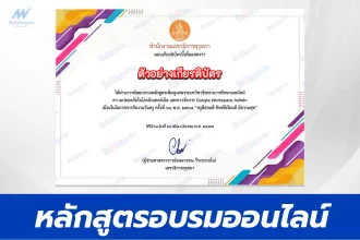 เกียรติบัตรออนไลน์ หลักสูตรความปลอดภัยในโลกอินเทอร์เน็ต และการจัดการ Google Workspace Admin e-Learning ต่อใบประกอบฯได้
