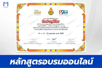 เกียรติบัตรออนไลน์ หลักสูตรการสอนเพศวิถีศึกษา