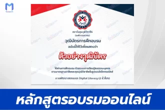 เกียรติบัตรออนไลน์ หลักสูตร การพัฒนาสมรรถนะ Digital Literacy