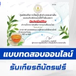 เกียรติบัตรออนไลน์ ทำข้อสอบวัดระดับความรู้ วันชาสากล 2567