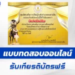 เกียรติบัตรออนไลน์ ทำข้อสอบวัดระดับความรู้ วันสมเด็จพระเจ้าตากสินมหาราช 2567
