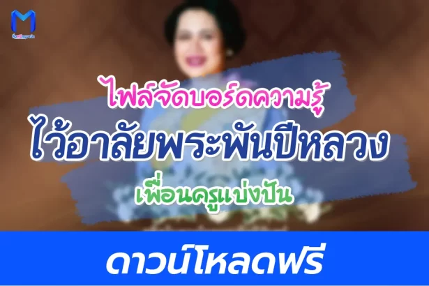 แจกไฟล์จัดบอร์ดไว้อาลัยพระพันปีหลวง 2567